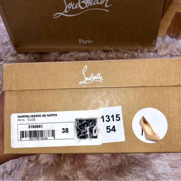 LOUBOUTIN - MARPELISSMO 85 NAPA - SIZE 8 - Picture 2 of 5